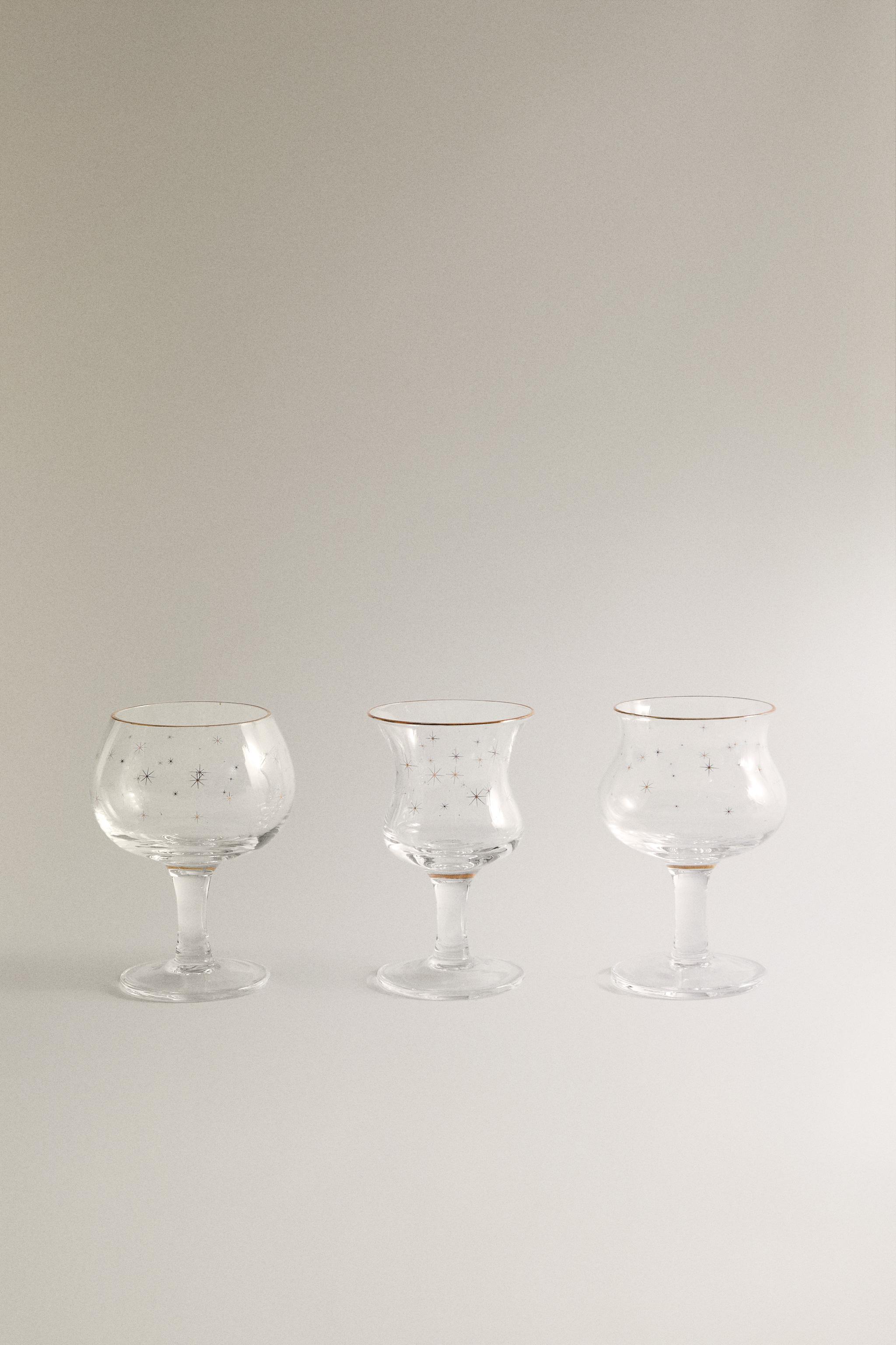 SET OF CHRISTMAS GLASS SHOT GLASSES (SET OF 3)